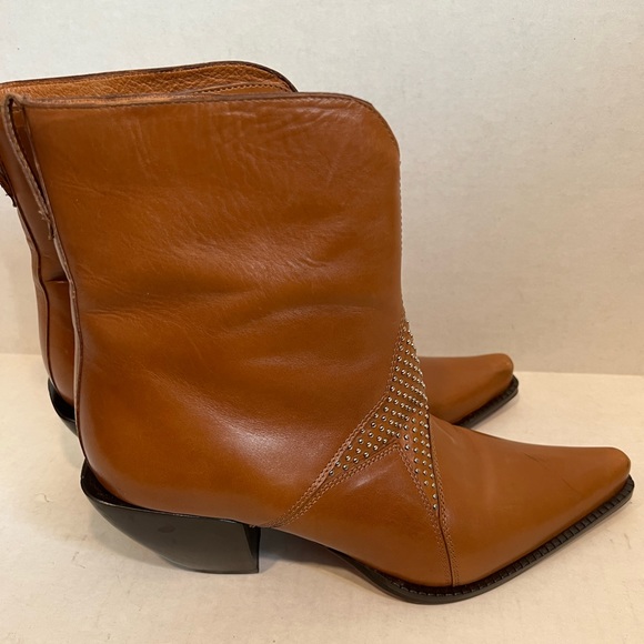 HOST PICK‼️DONALD J. PLINER Cha STAR Western Boot Brown Leather Shoe Boot 🌟 - Picture 4 of 14